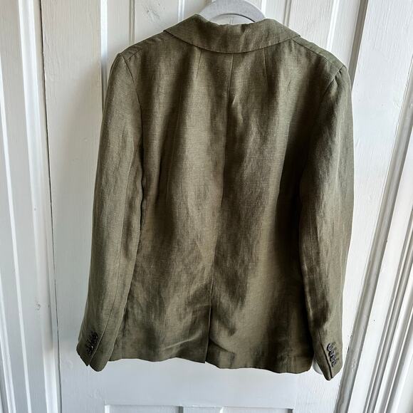 J Crew Willa Blazer Jacket Linen Cupro Blend - Picture 6 of 8